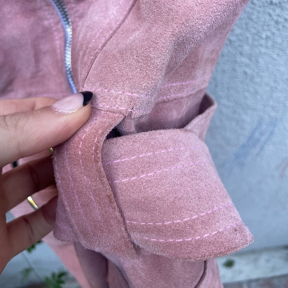 Stoned Immaculate fonda suede dress in Pink Rare - Picture 6 of 12
